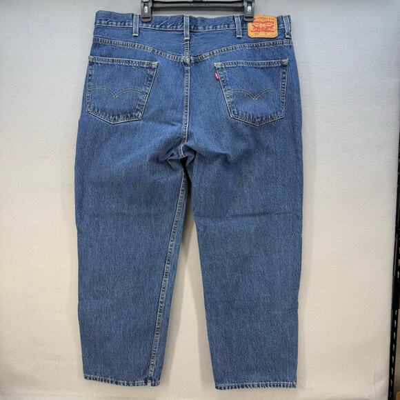Levi's 550 Men's Jeans Size 44x29 Blue Straight Leg Classic Normcore Work Wear - Picture 2 of 14